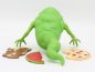 Preview: Slimer (Green Ghost) Action Figure – Ghostbusters 1986 – complete, good condition